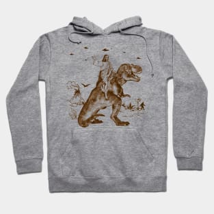 Jesus Riding Dinosaur Hoodie